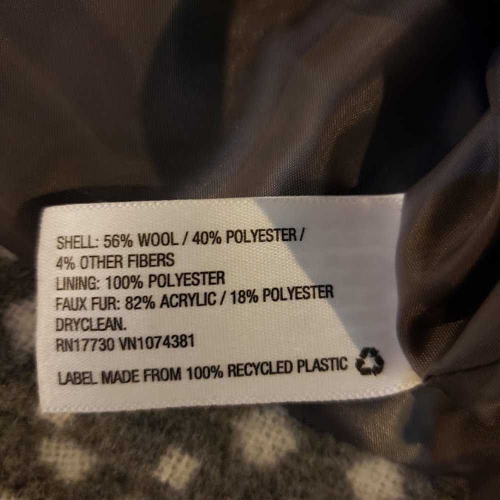 NEW! Xhilaration Double Breasted Wool Blend Coat - Picture 5 of 5